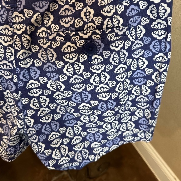 Loft navy/white/periwinkle print chino shorts - Picture 3 of 5